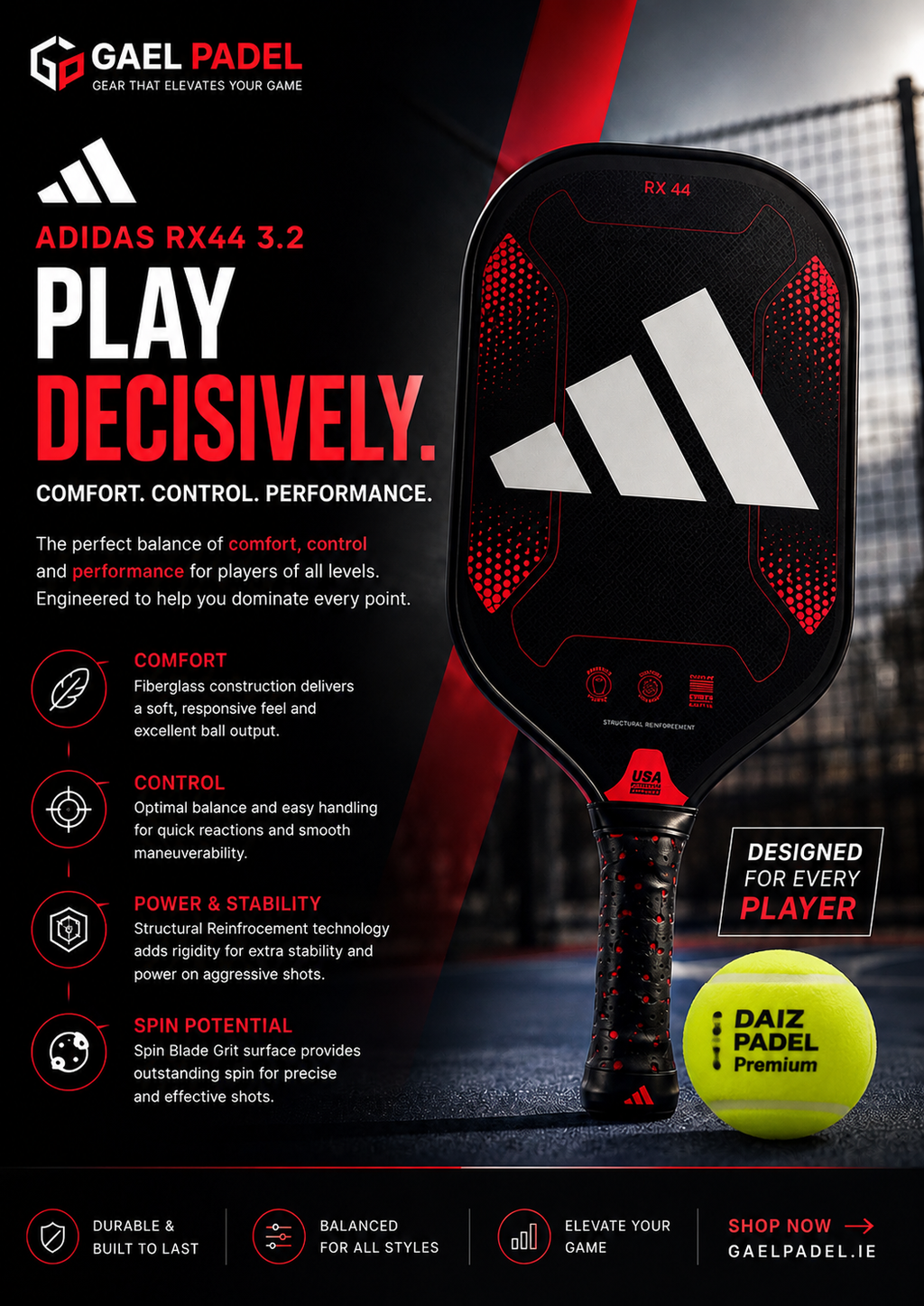 Adidas RX44 3.2 – Play Decisively 🎾
