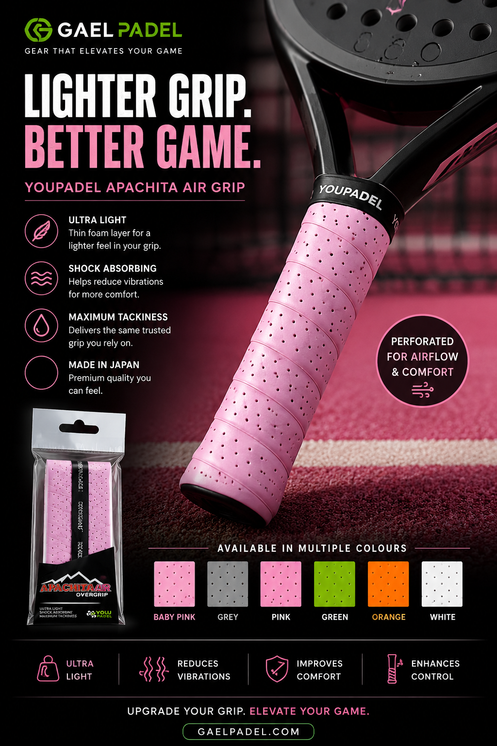 YouPadel Apachita Air Grip – Premium Padel Overgrip